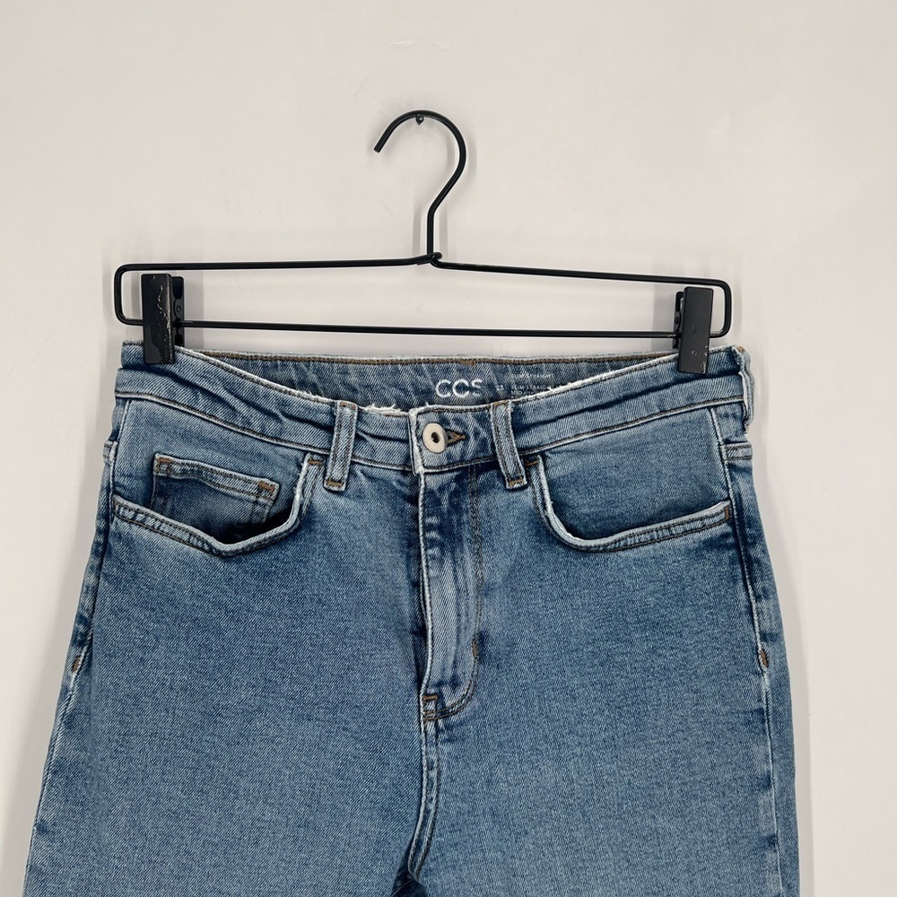 Cos Straight Leg Slim Fit Ankle Length Mid Rise Jeans